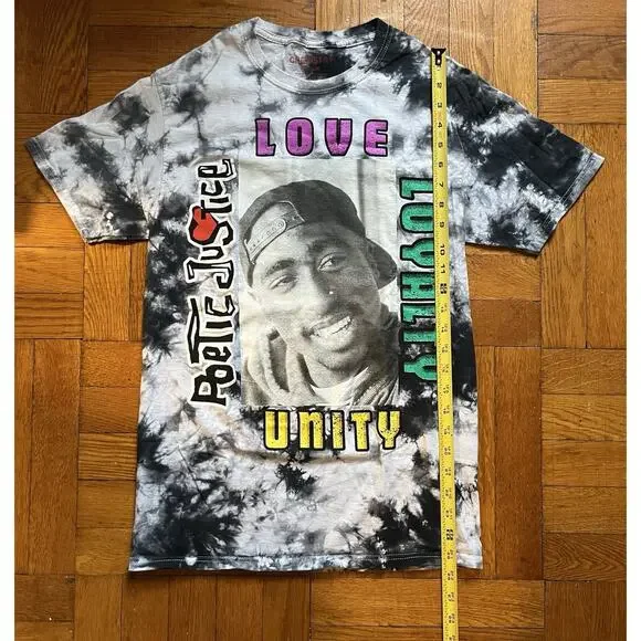 Poetic Justice Tupac S Short Sleeve Chemistry T-Shirt Tie Dye Rap Black Culture - Picture 3 of 7